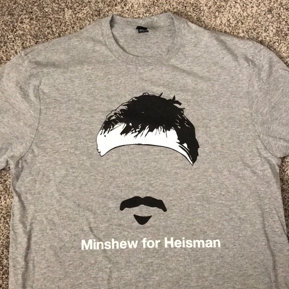 WSU Gardner Minshew Mustache T-Shirt Cougs - Picture 1 of 2